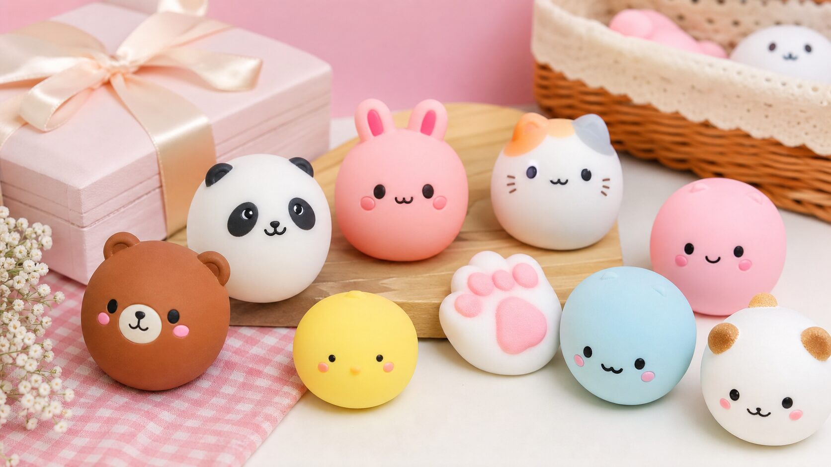 動物やキャラクター系スクイーズのイメージ
