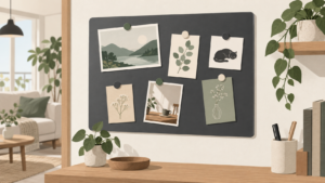 ダイソーのスチールプレートの売り場と種類を説明するAI生成イラスト（記事のアイキャッチ）